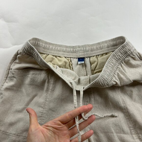 Old Navy Flax Linen Blend High Rise Slim Leg Ankle Pant L - Picture 3 of 7